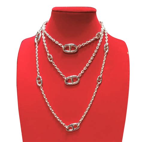 collier hermes femme argent|hermes jeux en argent.